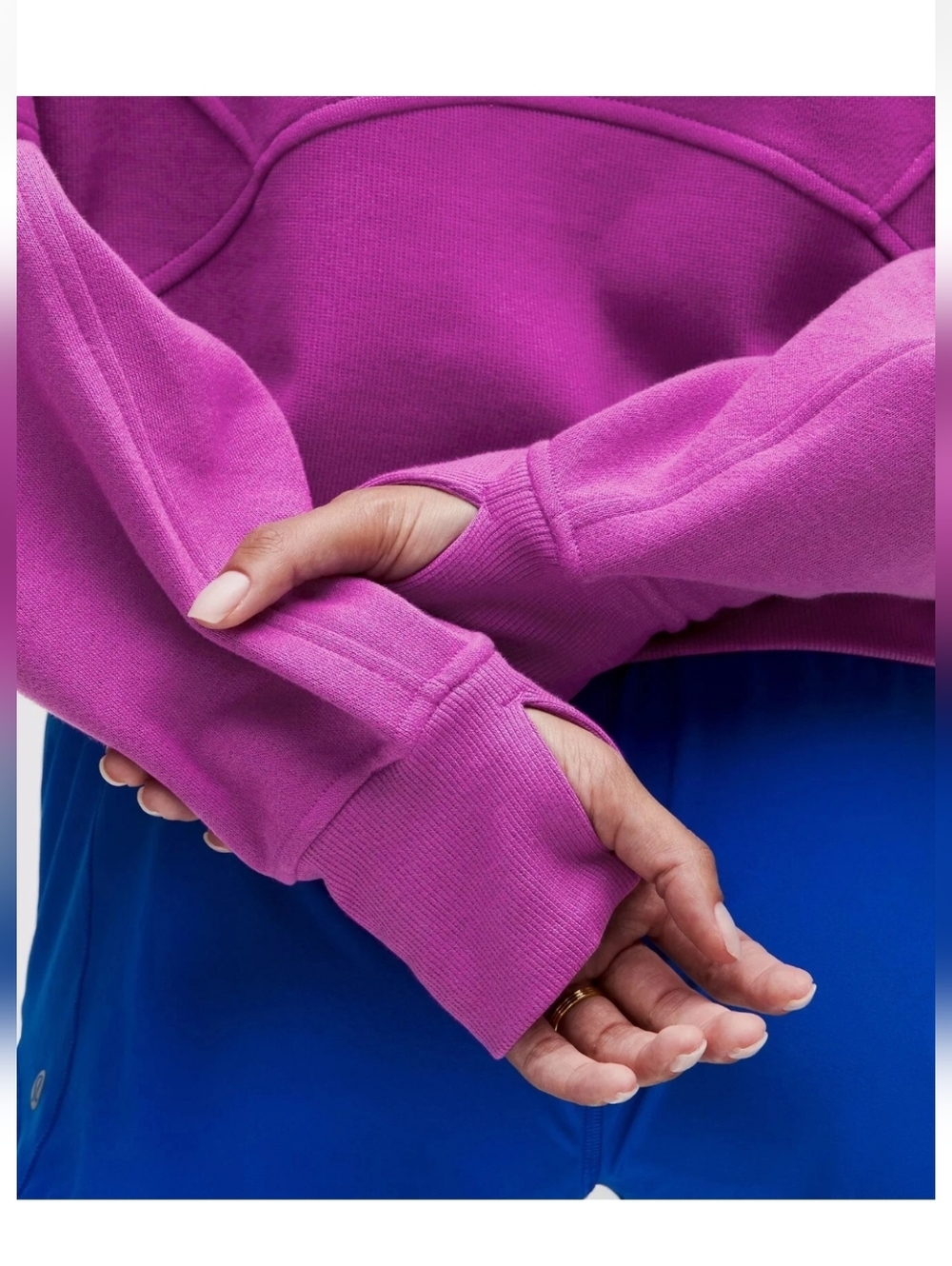 Lululemon Scuba Pink Zip-Up Crop Hoodie - Picture 12 of 13